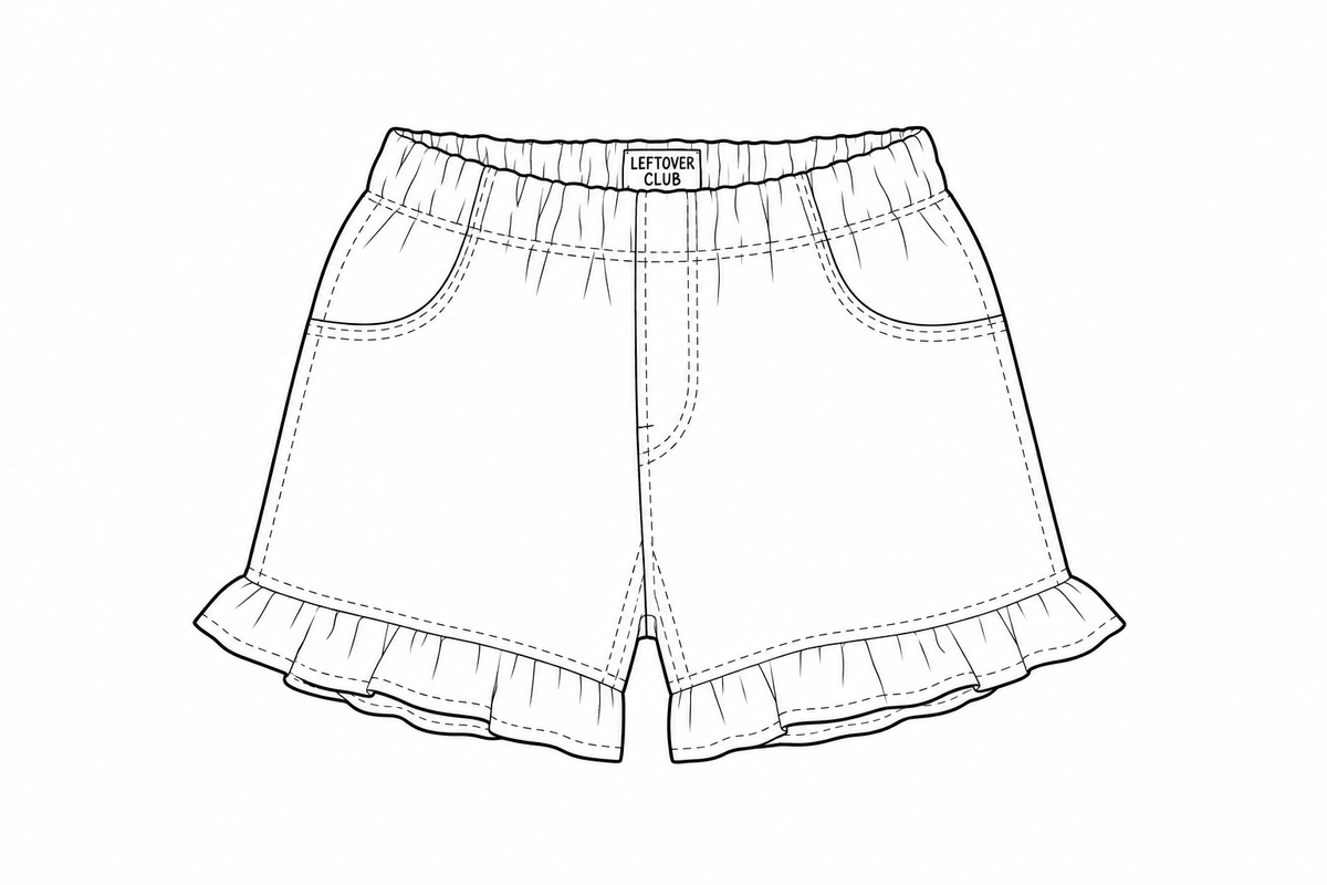 Remake Your Jeans - Remy Ruffle Shorts