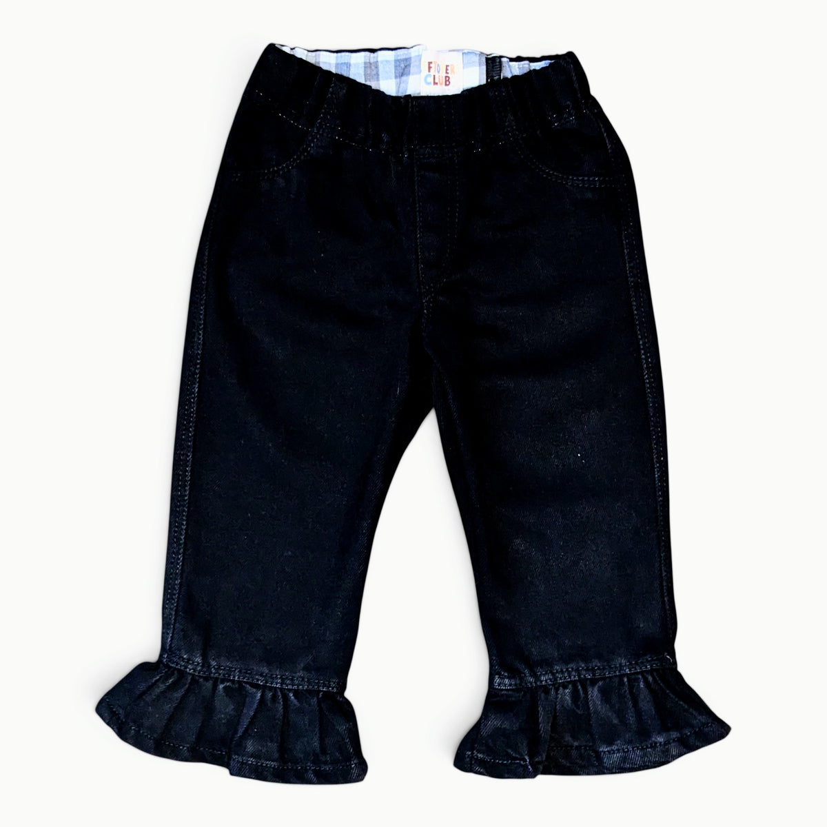 Leftovers Club Frankie Flare toddler jeans in a black denim