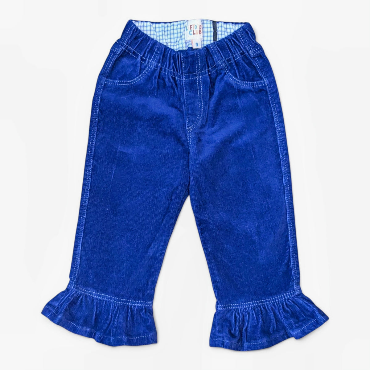 Leftovers Club Frankie Flare Blue cord jeans for toddlers