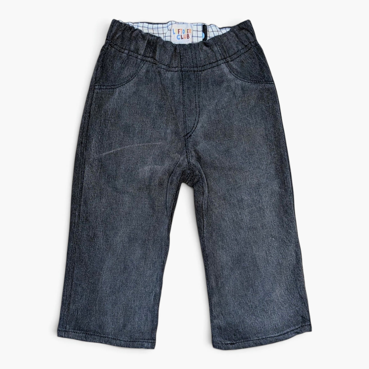 Leftovers Club Stevie Straight washed black denim jean for toddlers