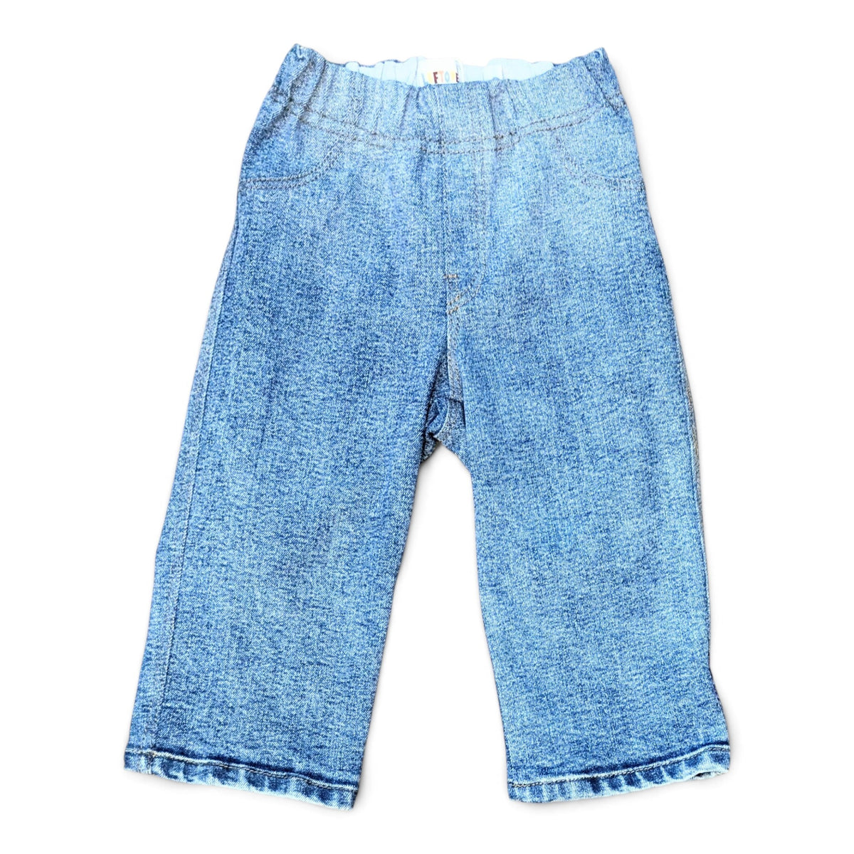 LEFTOVERS CLUB STEVIE STRAIGHT JEANS IN A VINTAGE BLUE WASH 